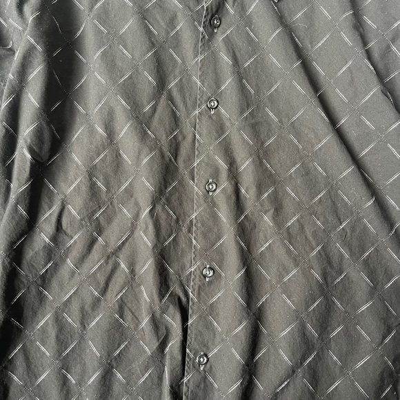 Pronto Uomo Mens Black Check Print Long Sleeve Shirt Size XXL - Picture 8 of 12